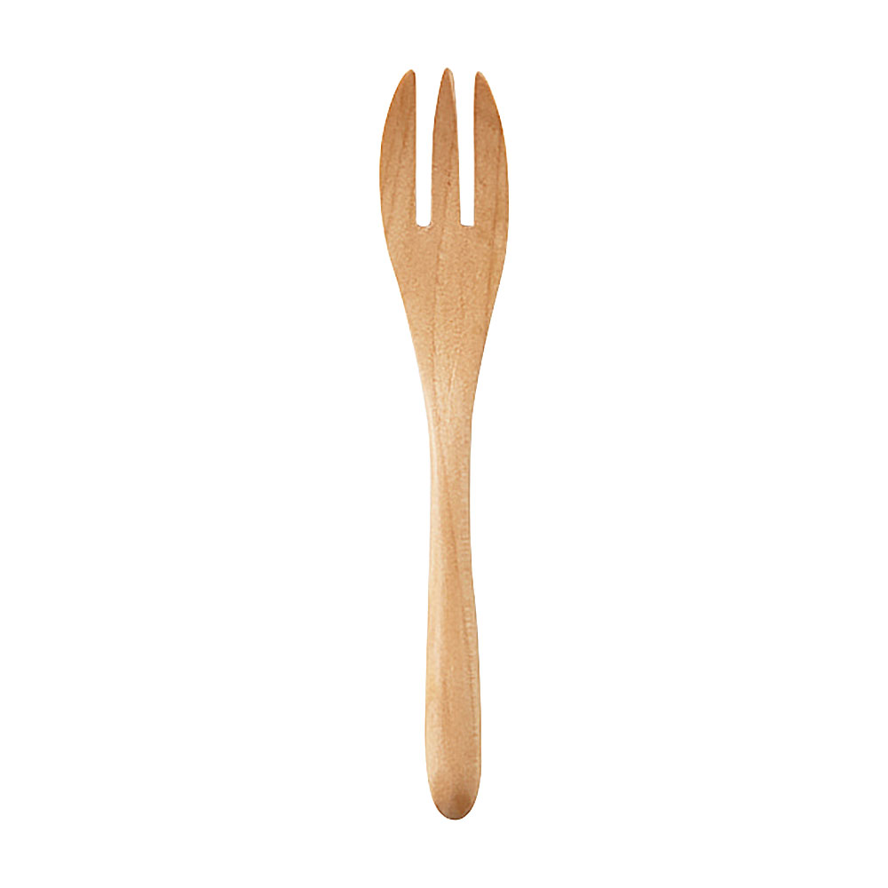 乐天商城 - デザートフォーク 約13.9cm 洋食器 木製フォーク 中国製 業務用 65-c8107091
