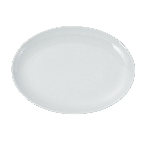 白中華 白玉14吋メタプラター 楕円皿 約36.3cm 白系 中華食器・アジアン食器 大皿 日本製 美濃焼 業務用 白い食器 白 中華皿 国産 中華炒め 炒め物 産地直送 28-652-128-ka