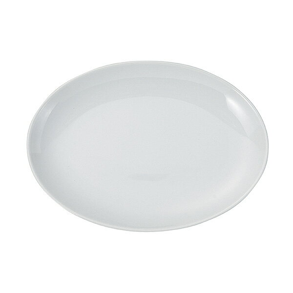白中華 白玉10吋メタプラター 楕円皿 約26.3cm 白系 中華食器・アジアン食器 大皿 日本製 美濃焼 業務用 白い食器 白 中華皿 国産 中華炒め 炒め物 産地直送 28-652-148-ka