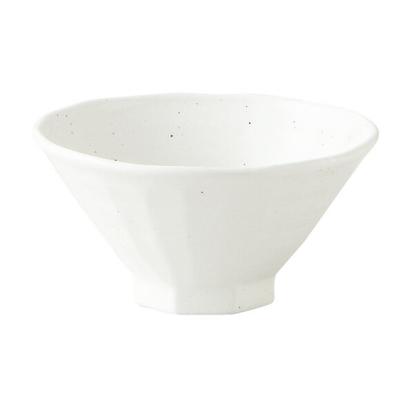 樂天商城 - 白玉粉引 八角4.8飯碗 約14.6cm 白系 中華食器・アジアン食器 ライス碗 日本製 美濃焼 業務用 飯碗 ボウル rs/59-432-A501