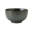 蒼月 4.1ロクロ目丼 約12.6cm 黒系 中華食器・アジアン食器 つけ麺用タレ鉢 日本製 美濃焼 業務用 どん..