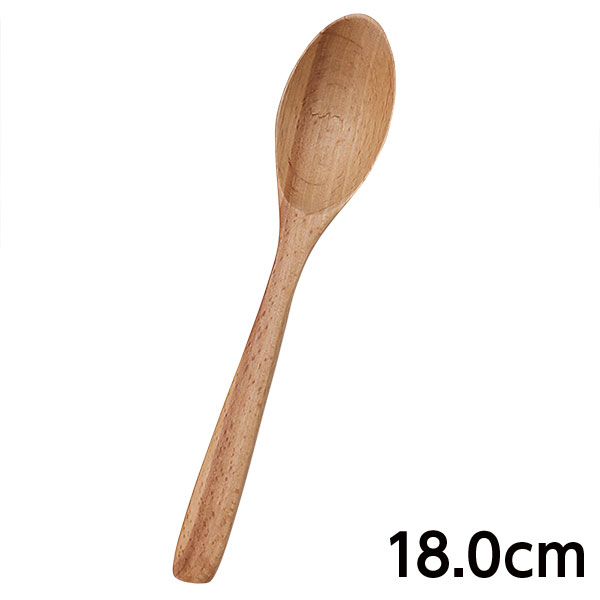 Soup Spoon - ビーチ スプーン 約18cm 和食器 木製スプーン 業務用 木目 おしゃれ 雑貨 カフェ風 29-560-169-waA