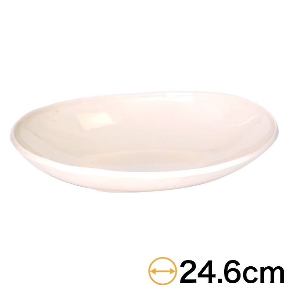 Rakuten - グルメスタイル アイボリーいっぷく楕円鉢M 約24.6cm 白系 洋食器 変形ボール 15cm〜25cm 日本製 美濃焼 業務用 おしゃれ g-1930-16-sp02