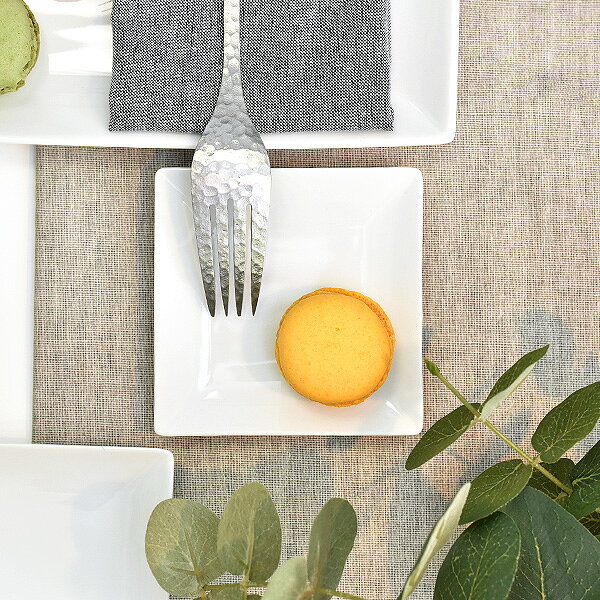 グルメスタイル 白磁浜付小皿 約9.1cm 白系 洋食器 角型プレート 15cm以下 日本製 美濃焼 業務用 g-2345-14-sp02