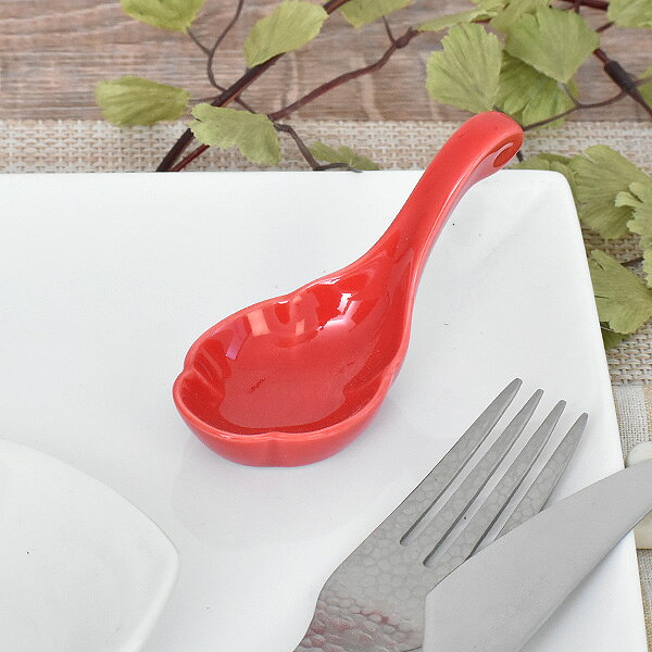 Mino Ware - グルメスタイル フラワーアミューズレッド 約8.2cm 赤系 和食器 珍味・蓋付珍味 日本製 美濃焼 業務用 g-2218-12-sp02