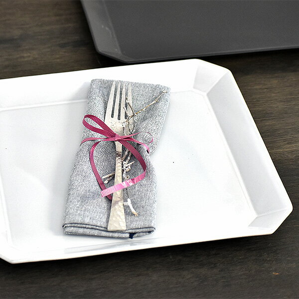 Square Plates - グルメスタイル デプレホワイト八角プレートL 約26cm 白系 洋食器 変形プレート 25cm以上 日本製 業務用 g-2203-01-sp02