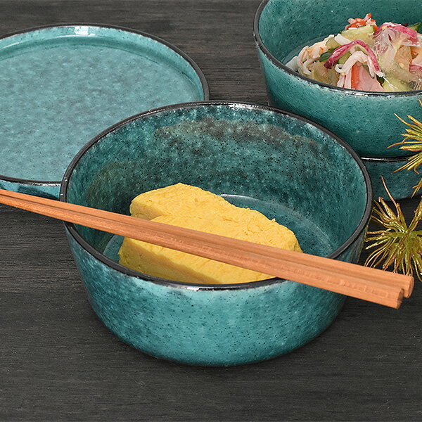Mino Ware - グルメスタイル トルコ釉 鉢大 約14.5cm 青系 和食器 小鉢 日本製 美濃焼 業務用 おしゃれ モダン g-1940-10-sp02