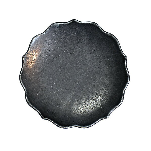 乐天商城 - グルメスタイル 黒桔梗プレートS 約8.9cm 黒系 和食器 小皿 日本製 美濃焼 業務用 g-2303-01-sp02