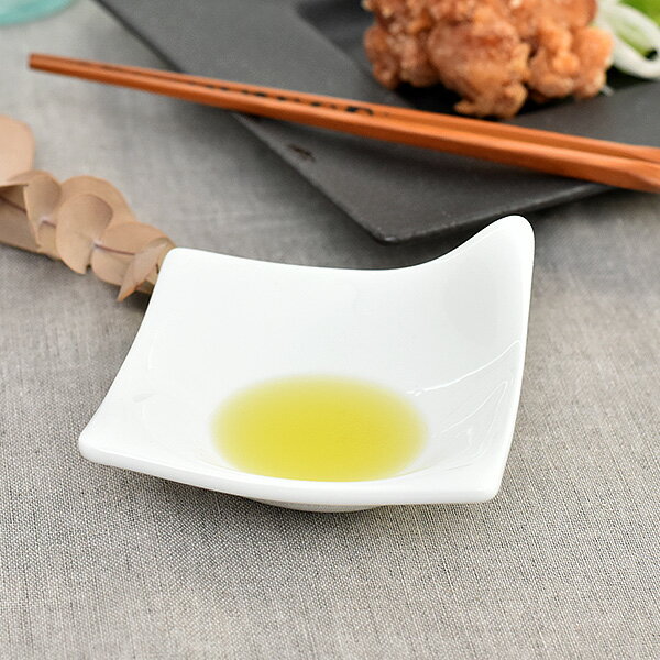 Other - グルメスタイル 白磁手付コワケ皿 約8.5cm 白系 洋食器 角型プレート 15cm以下 日本製 美濃焼 業務用 g-2344-14-sp02