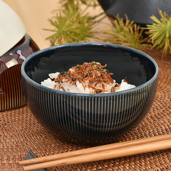 Rakuten - グルメスタイル 夜澄ライスボウル（RE−土）紺 約11.5cm 青系 和食器 飯器・飯碗 日本製 業務用 g-2221-09-sp02