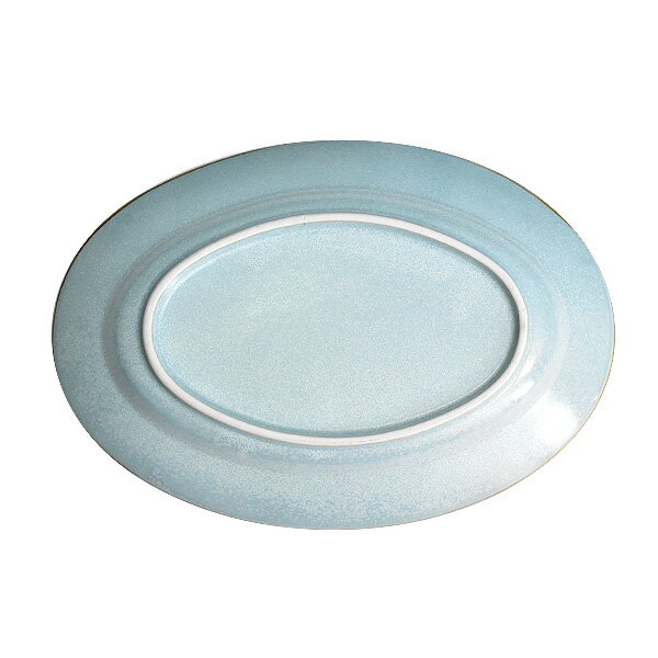 グルメスタイル ベジソーダ10吋オーバル 約25cm 青系 洋食器 変形プレート 25cm以上 日本製 業務用 g-2212-06-sp02