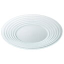 クリア 26cmオービットリムプレート 約26cm 洋食器 ガラス製プレート トルコ製 業務用 皿 ボウル 大皿 前菜 レストラン ホテル&レストラン おしゃれ 54-g2770103