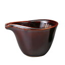 アメ釉M型ソースポット 約11.2cm 茶系 和食器 卓上小物 日本製 美濃焼 業務用 処分品 数量限定 アウトレット セール toku-29-36619-08...