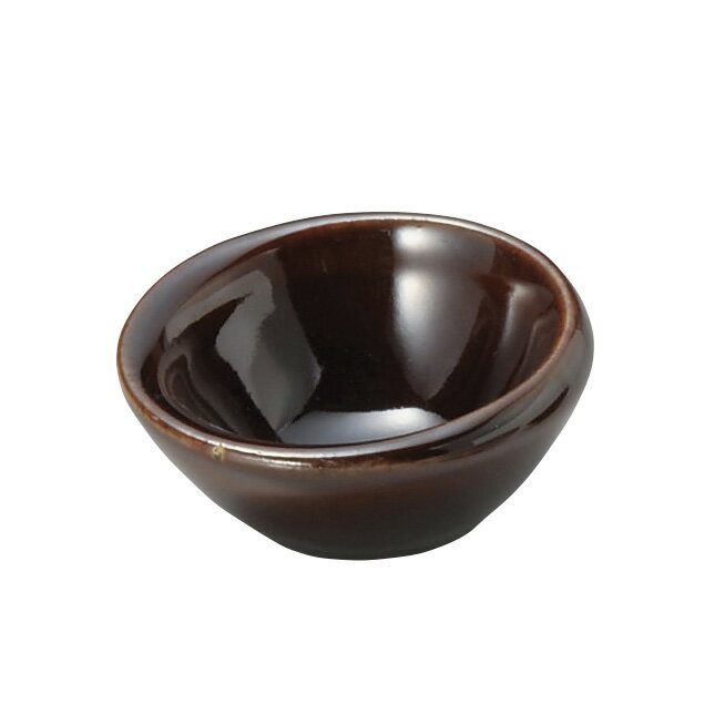 Mino Ware - アメ釉M型珍味 約6.5cm 和食器 珍味 日本製 美濃焼 業務用 29-092-099-ka