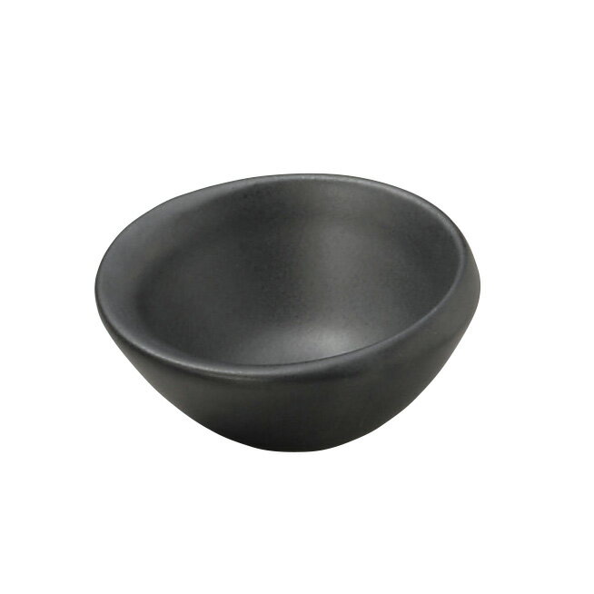 Mino Ware - 黒マット M型珍味 約6.5cm 黒系 和食器 珍味 日本製 美濃焼 業務用 29-091-489-ka