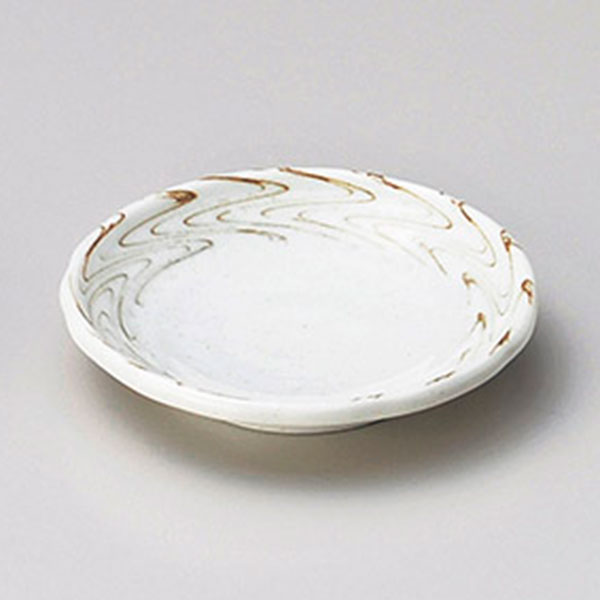 練り込み形入3.3皿 約10cm 白系 和食器 小皿 日本製 美濃焼 業務用 取り皿 豆皿 プチ皿 プレート デザート皿 しょうゆ皿 スパイス皿 和皿 和食屋 29-232-589-to
