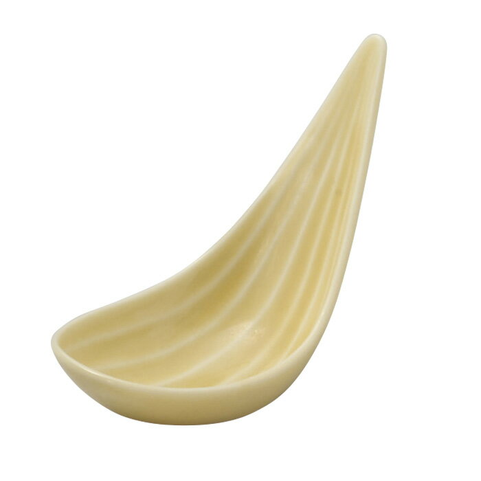 Rakuten - 笹アミューズ イエロー 約10.5cm 和食器 珍味 日本製 美濃焼 業務用 29-096-249-ka