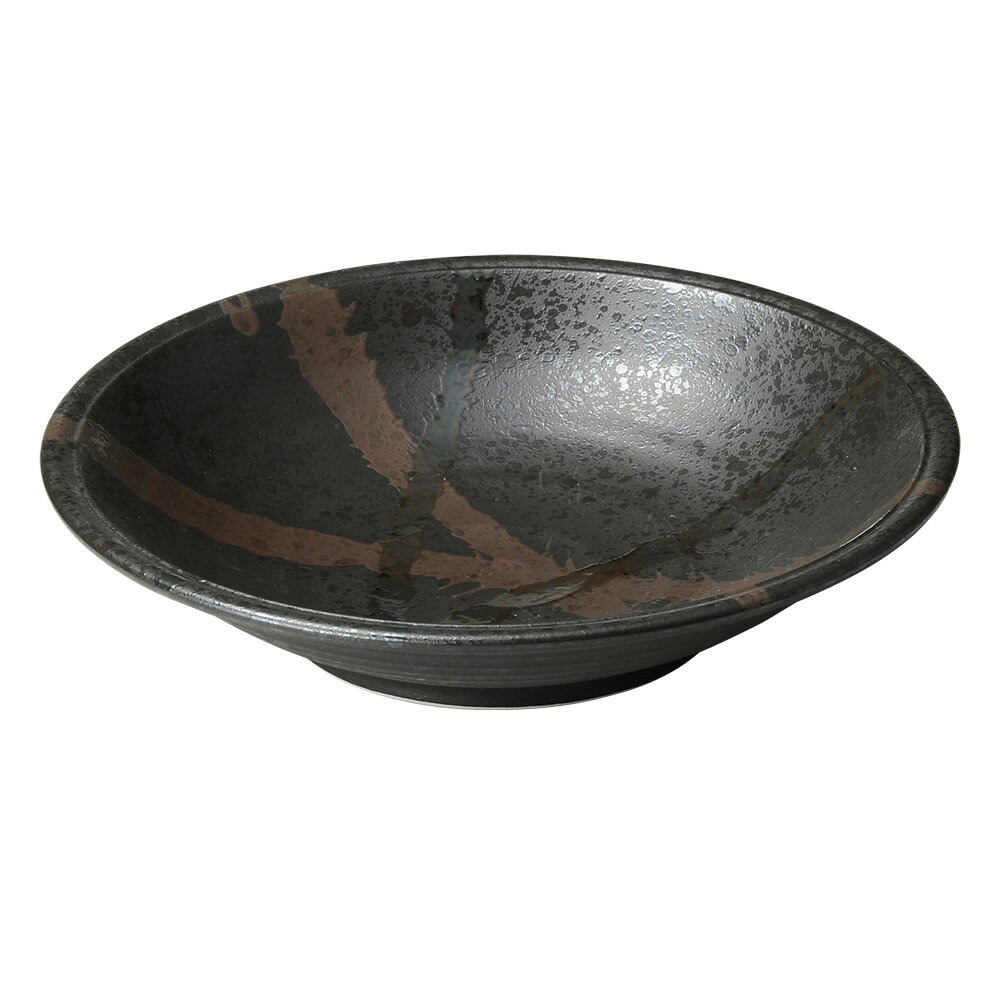 煌き黒盛皿 29cm 和食器 大鉢 日本製 美濃焼 業務用 大鉢 煮物 サラダボウル 丼 丼ぶり どんぶり 麺鉢 和食器 大鉢 うどん鉢 大きな鉢 おしゃれ 食器 27-241-077-a