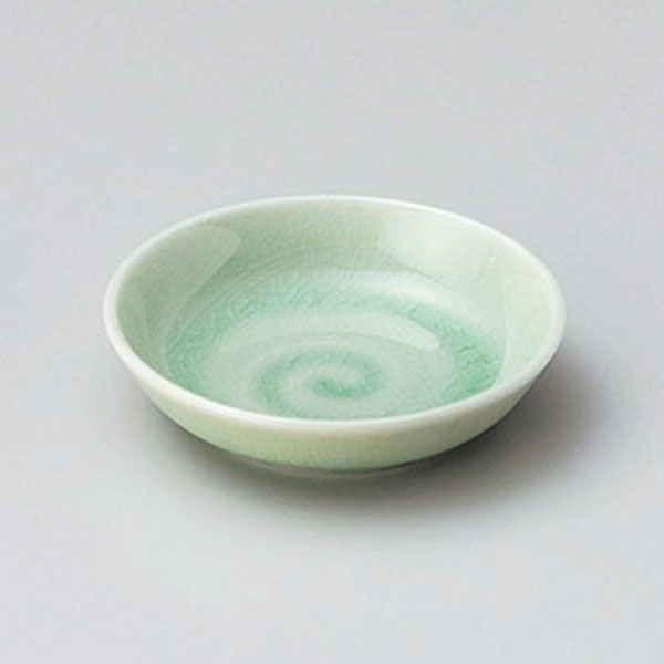 小皿 ビードロ3.3深丸皿 約10cm 緑系 和食器 小皿 日本製 美濃焼 業務用 取り皿 プレート デザート皿 しょうゆ皿 スパイス皿 和皿 和食屋 レストラン 取り皿 プレート 28-232-448-ro