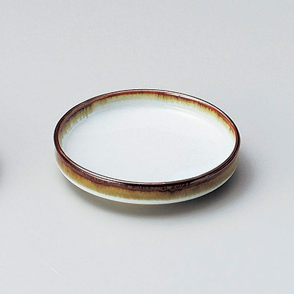 白天目流し切立3.5皿 約11cm 白系 和食器 小皿 日本製 美濃焼 業務用 取り皿 豆皿 プチ皿 プレート デザート皿 しょうゆ皿 スパイス皿 和皿 29-231-289-o