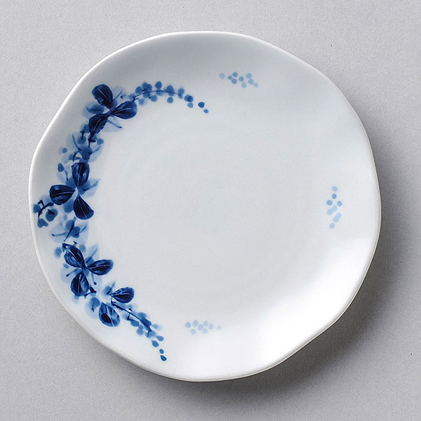 手描萩 ティー皿 皿のみ 約14.6cm 青系 和食器 珈琲碗・碗皿 日本製 美濃焼 業務用 コーヒーカップ テ..