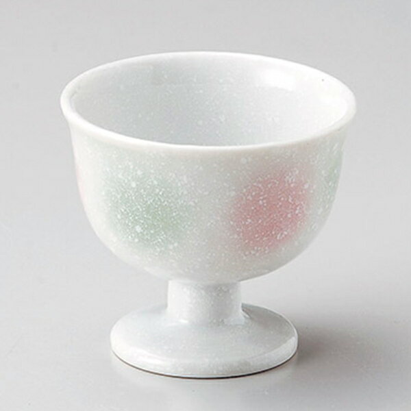 Mino Ware - 淡雪二色吹 高台小付 約8cm 白系 和食器 高台小鉢 日本製 美濃焼 業務用 29-081-129-yu
