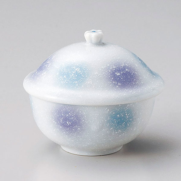 淡青姫蓋物 約9.5cm 白系 和食器 むし碗 日本製 美濃焼 業務用 蒸し碗 茶碗蒸 茶碗蒸し 蒸し器 京会席 懐石 熱々 ふたつき 蓋 ふた付 レストラン 和食屋 28-112-028-taのサムネイル