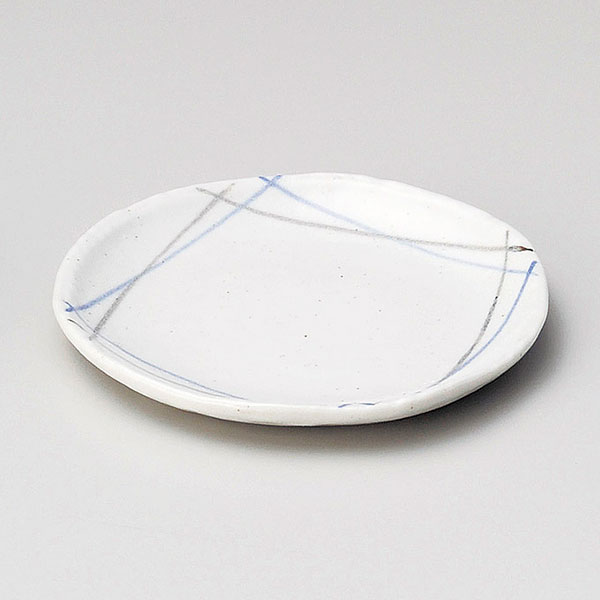 しずか5.0丸皿 約15.5cm 白系 青系 和食器 フルーツ皿・銘々皿・取皿 日本製 美濃焼 業務用 取り皿 プレート 中皿 和皿 デザート皿 和風カフェ 旅館 飲食店 和食屋 レストラン 28-229-868-ro