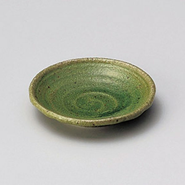Rakuten - 豆皿 緑釉型入2.8皿 約8.8cm 緑系 和食器 小皿 千代口 日本製 美濃焼 業務用 29-232-689-ka