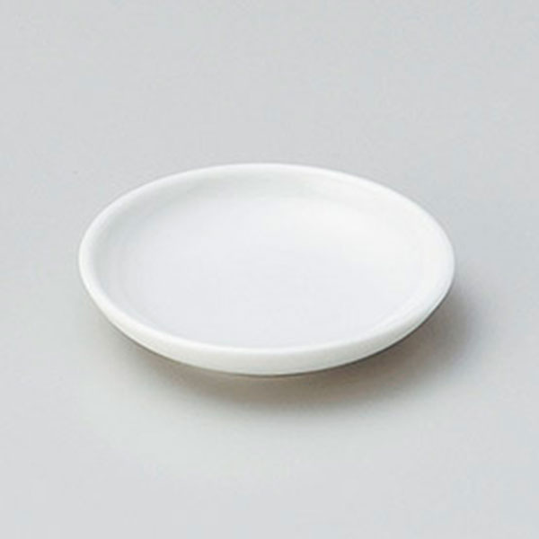 豆皿 白厚口バター皿 約8.5cm 白系 和