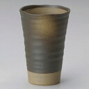 うでい塗分波渕ビール 約400cc 茶系 和食器 フリーカップ 日本製 美濃焼 業務用 タンブラー コップ カップ 焼酎グラス アイスコーヒー 酒器 湯呑み 湯...