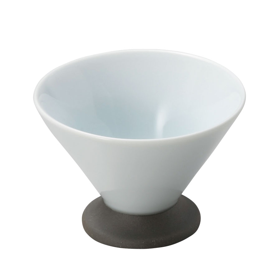 Mino Ware - 青磁 高台デザートカップ 約8.5cm 白系 和食器 小付 日本製 美濃焼 業務用 29-081-269-ho
