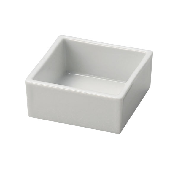 Mino Ware - 白磁 スタック角鉢 約7.2cm 白系 和食器 小付 日本製 美濃焼 業務用 29-085-149-ka