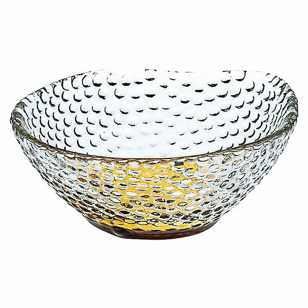 硝子ミニ小鉢 丸 琥珀 約8.7cm 黄系 和食器 小付 業務用 珍味 小鉢 松花堂 和え物 酢の物 お通し 和カフェ 居酒屋 旅館 和食屋 28-645-158-waA