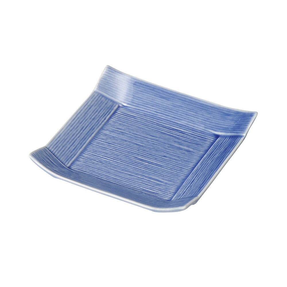 パレット8cmプレート 青 約8cm 青系 和食器 フルーツ皿・銘々皿・取皿 日本製 美濃焼 業務用 取り皿 プレート 中皿 和皿 デザート皿 和風カフェ 旅館 飲食店 和食屋 レストラン 28-220-268-ha