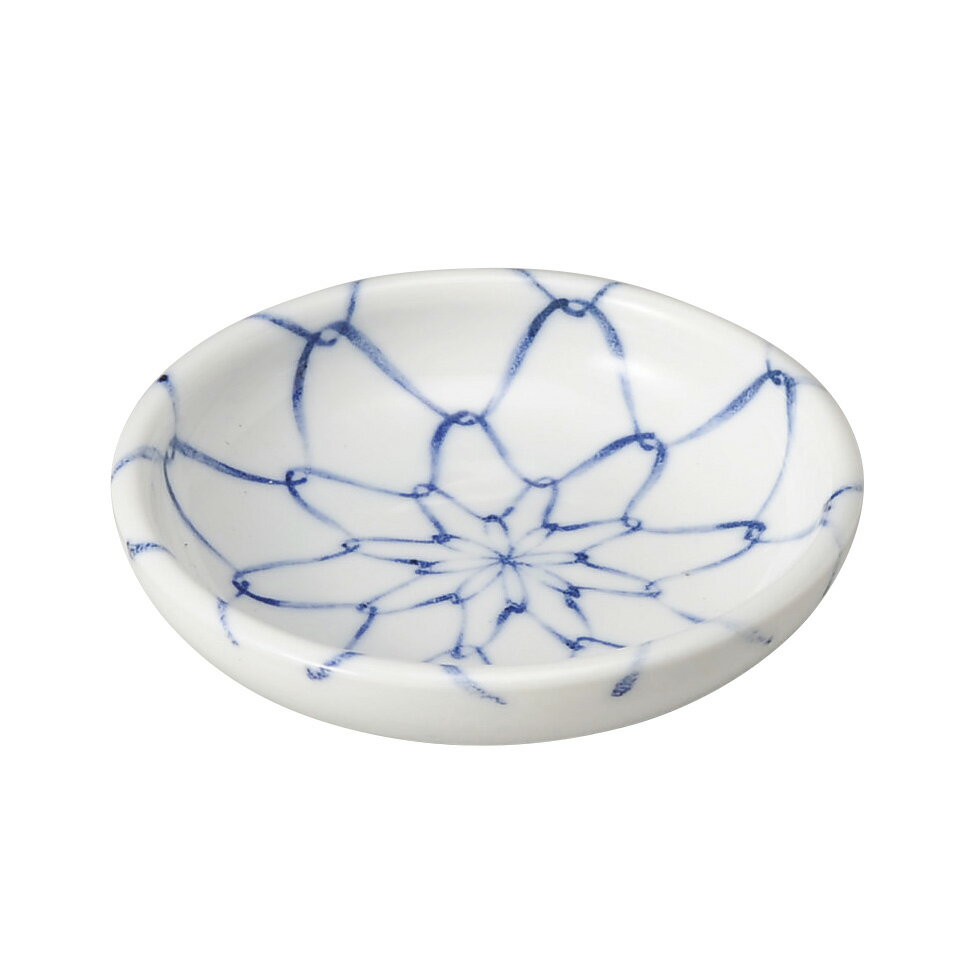網 3.0皿 約9cm 白系 和食器 小皿 日本製 美濃焼 業務用 取り皿 豆皿 プチ皿 プレート デザート皿 しょうゆ皿 スパイス皿 和皿 和食屋 29-232-189-ti