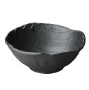 鉄ペーパー 荒ソギ23cm大鉢 約24.5cm 黒系 和食器 盛鉢 日本製 業務用 丼 ボウル 盛鉢 大皿 大鉢 麺鉢 うどん鉢 盛り鉢 どんぶり サラダボウル おしゃれ 28-253-118-wa106