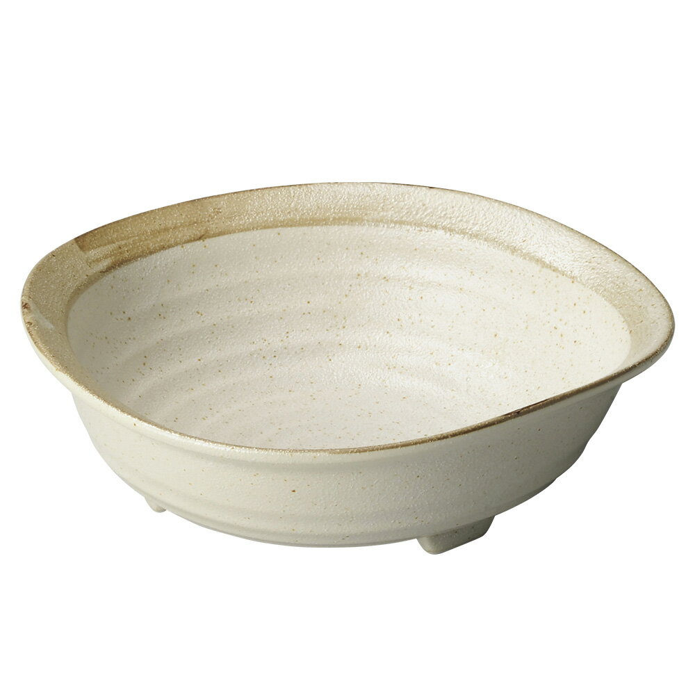 砂うのふ渕茶三ツ足変形 大鉢 25cm 和食器 大鉢 業務用 大鉢 煮物 サラダボウル 丼 丼ぶり どんぶり 麺鉢 和食器 大鉢 うどん鉢 大きな鉢 おしゃれ 食器 27-245-057-ka