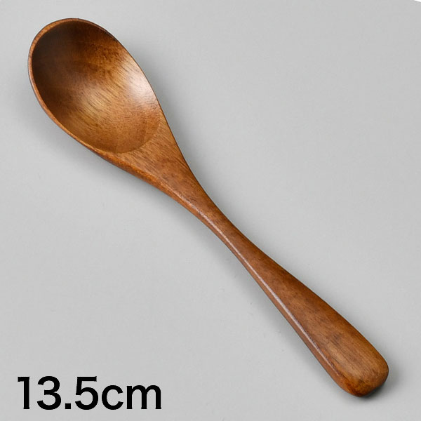 ティースプーン 摺漆 約13.5cm 和食器 木製カトラリー 業務用 おしゃれ 木 スプーン トング サーバー 木目 雑貨 カフェ風 cafe風 28-626-448-waA