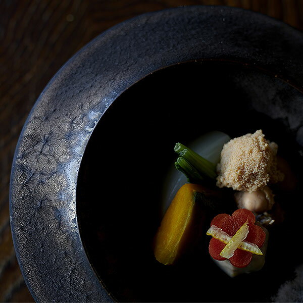 グルメスタイル 和の器 金結晶反型7寸向付 約21cm 茶系 和食器 向付 日本製 美濃焼 業務用 おしゃれ モダン g-1938-12-sp02