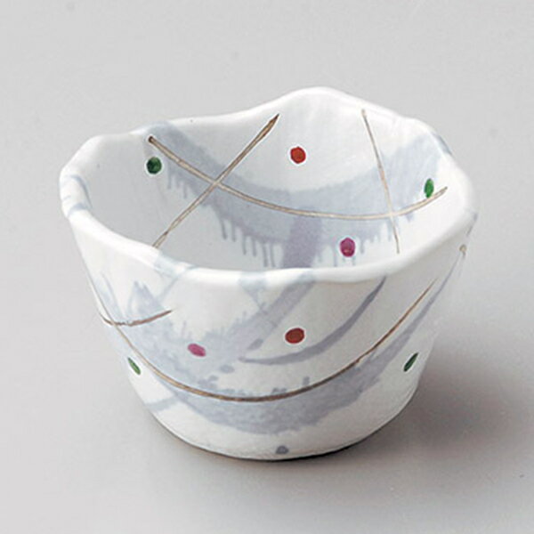 Small Bowls - 銀彩ちらし小付 約8.7cm 白系 和食器 小付 日本製 美濃焼 業務用 29-082-189-to