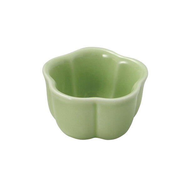 Mino Ware - ヒワ梅型珍味 小 約5cm 緑系 和食器 珍味 日本製 美濃焼 業務用 29-096-529-ka