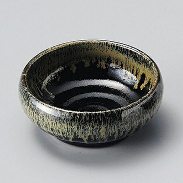 Mino Ware - 小鉢 天目流 3.3丸鉢 約11cm 黒系 和食器 松花堂 日本製 美濃焼 業務用 煮物 和え物 酢の物 季節の料理 旅館 レストラン 29-103-049-tu