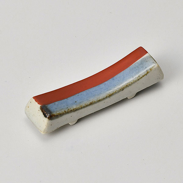 赤呉須板箸置 約6cm 赤系 和食器 箸置 日本製 業務用 箸置き はしおき 箸おき おしゃれ かわいい ナチュラル雑貨 キッチン雑貨 カフェ風 カトラリーレスト 和柄 赤 28-290-428-ka