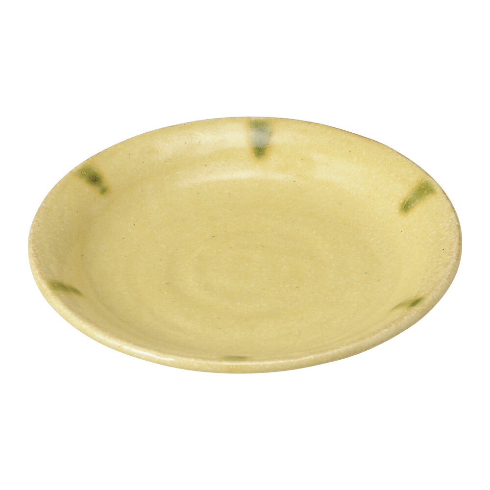 ネオクラフト 黄瀬戸6.0皿 約19.3cm 黄系 和食器 丸中皿 日本製 業務用 28-213-228-o