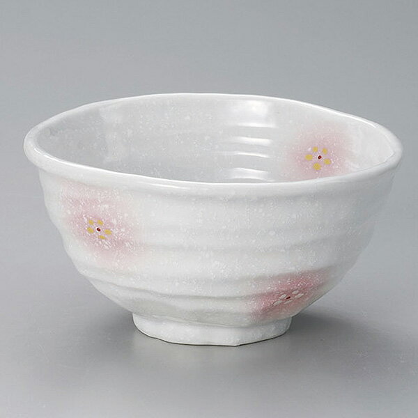 Without Lid - 淡雪ピンク吹小花5.5丼 約17.5cm 白系 和食器 多用丼 日本製 美濃焼 業務用 29-318-179-mi