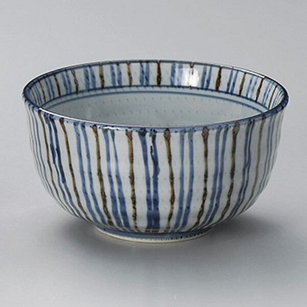 Rakuten - 二色十草5.5腰張丼 約16.5cm 青系 和食器 多用丼 日本製 美濃焼 業務用 29-321-239-o