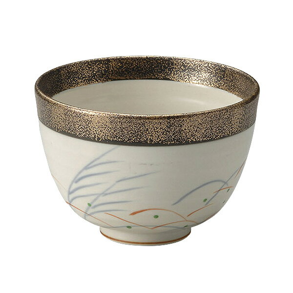 Rakuten - 秋草金タタキ多用小丼 約12cm 白系 和食器 小丼 日本製 美濃焼 業務用 29-332-169-mi