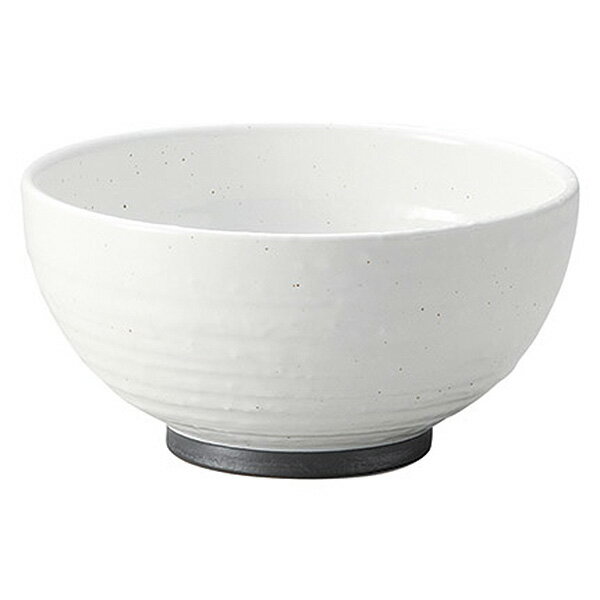 Rakuten - 白玉粉引 ハマ錆巻砂目5.0丸丼 約15.5cm 白系 和食器 多用丼 業務用 29-324-149-wa51