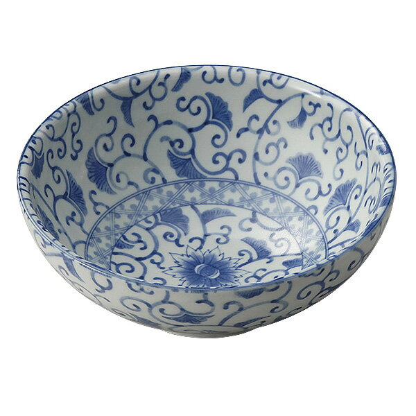 Bowls - 藍彩めん鉢 約21.5cm 青系 和食器 多用丼 日本製 美濃焼 業務用 29-309-229-ki
